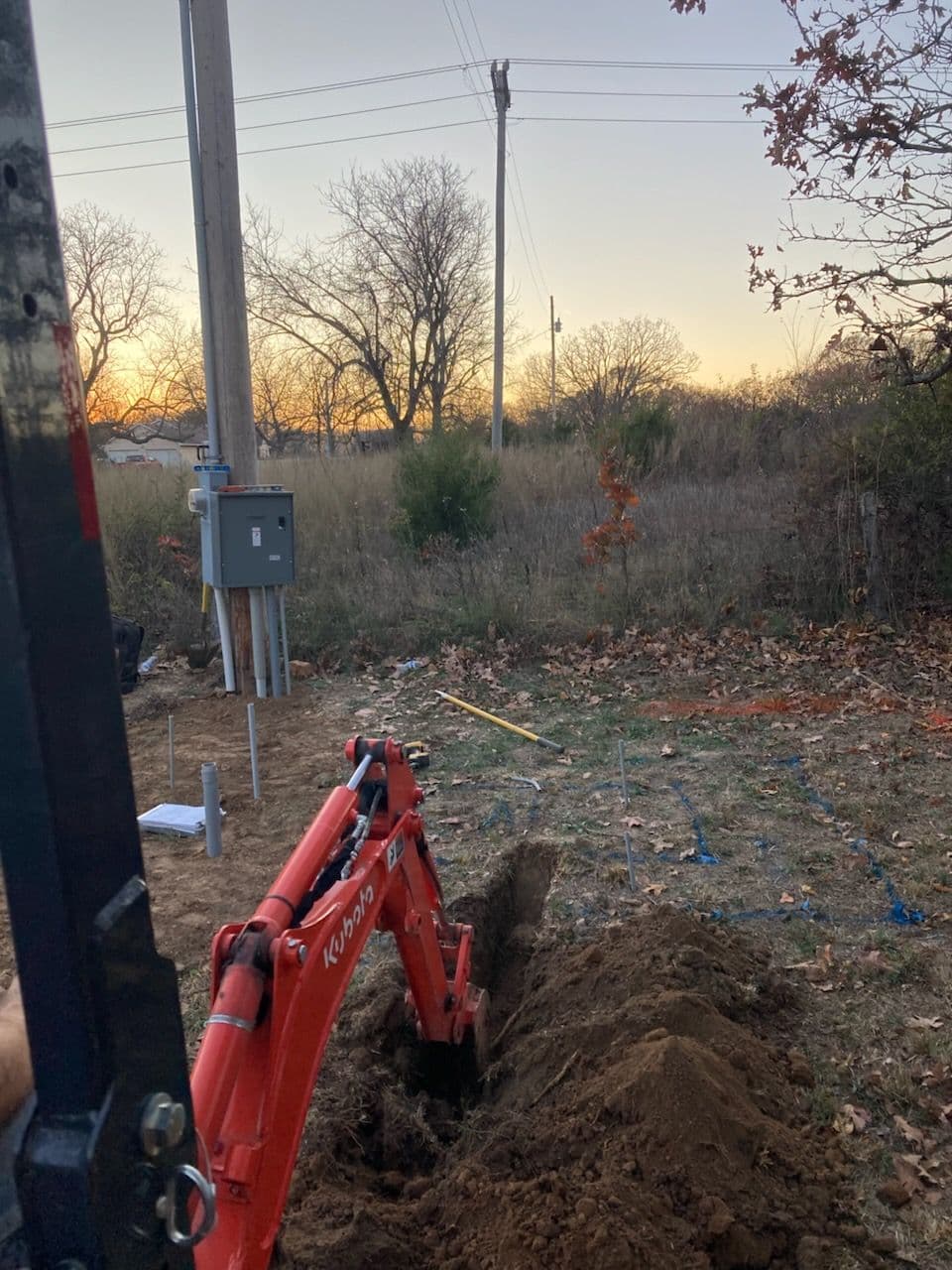 Trenching for 36kw Cummins Generator image